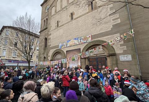 Plätzchenaktion am Werderplatz
